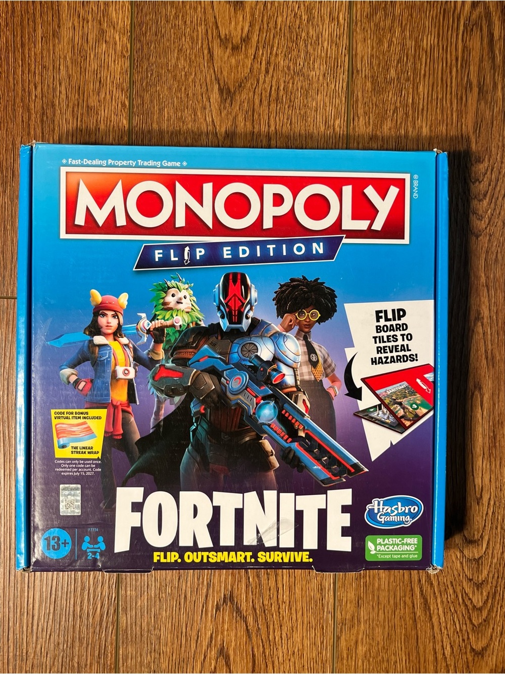 Monopoly Fortnite Flip Edition Board Game for Teens and Family Ages 13 and Up